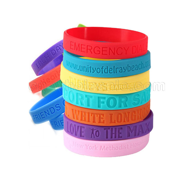 Custom silicone rubber elastic wrist hand band, silicone wristband
