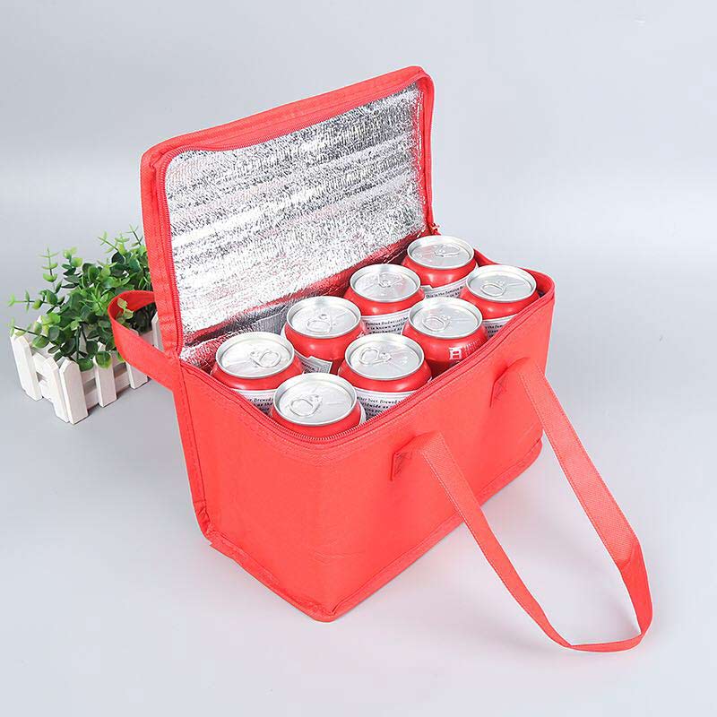 Custom non woven insulated cooler tote bag, cans cooler bag