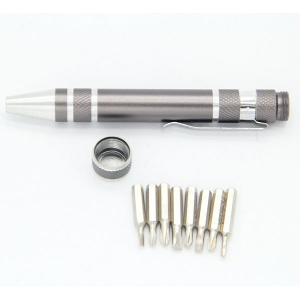 Custom Aluminum Pocket Precision screwdriver set pen type screwdriver