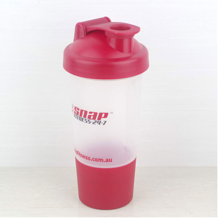 Wholesale 16 oz shaker cup for protein shakes with compartment