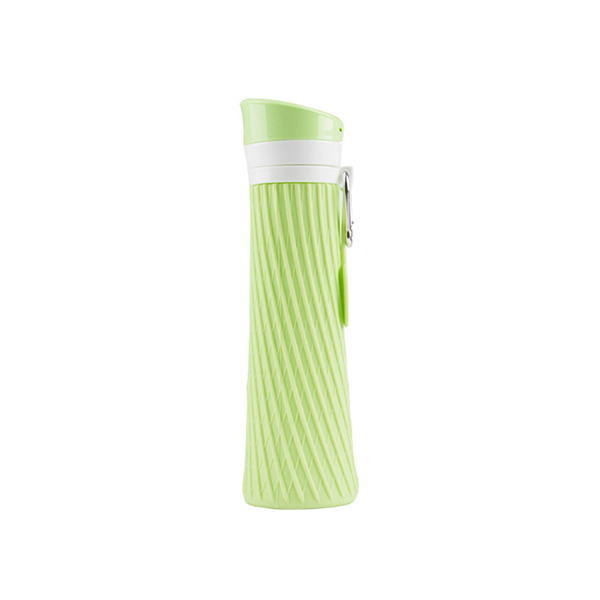 NEW product Custom 500ML silicone foldable water bottle, BPA free sport water bottle