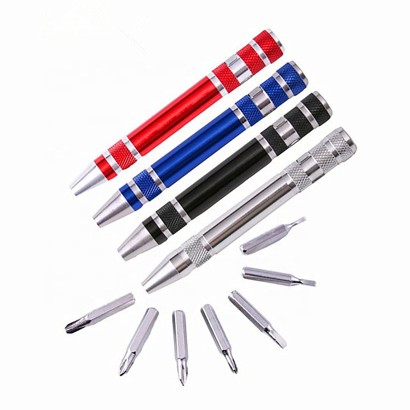 Custom Multi-function pocket pen shaped screwdriver set