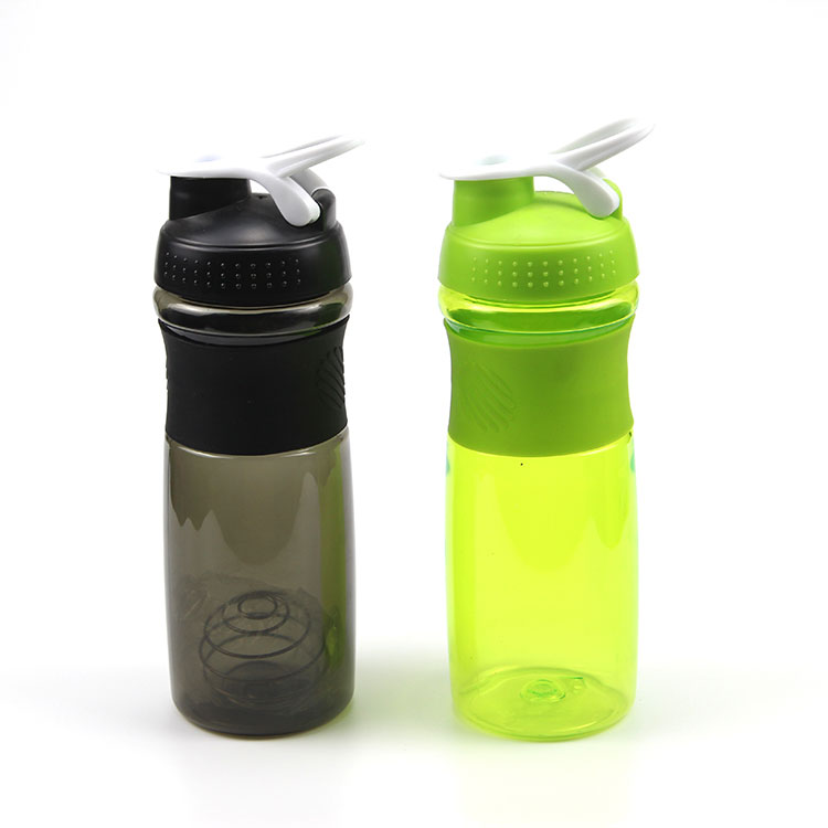 Custom logo bpa free protein shaker water bottle 760ML portable plastic protein bottle